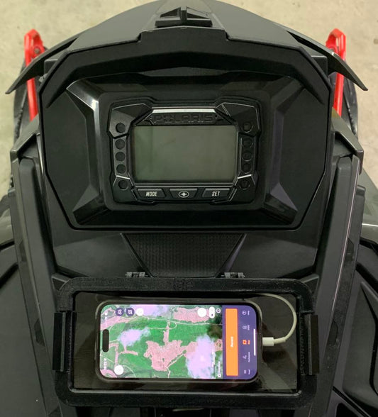 Coffret de protection de téléphone cellulaire NGNP Carbone pour Polaris RMK Matryx